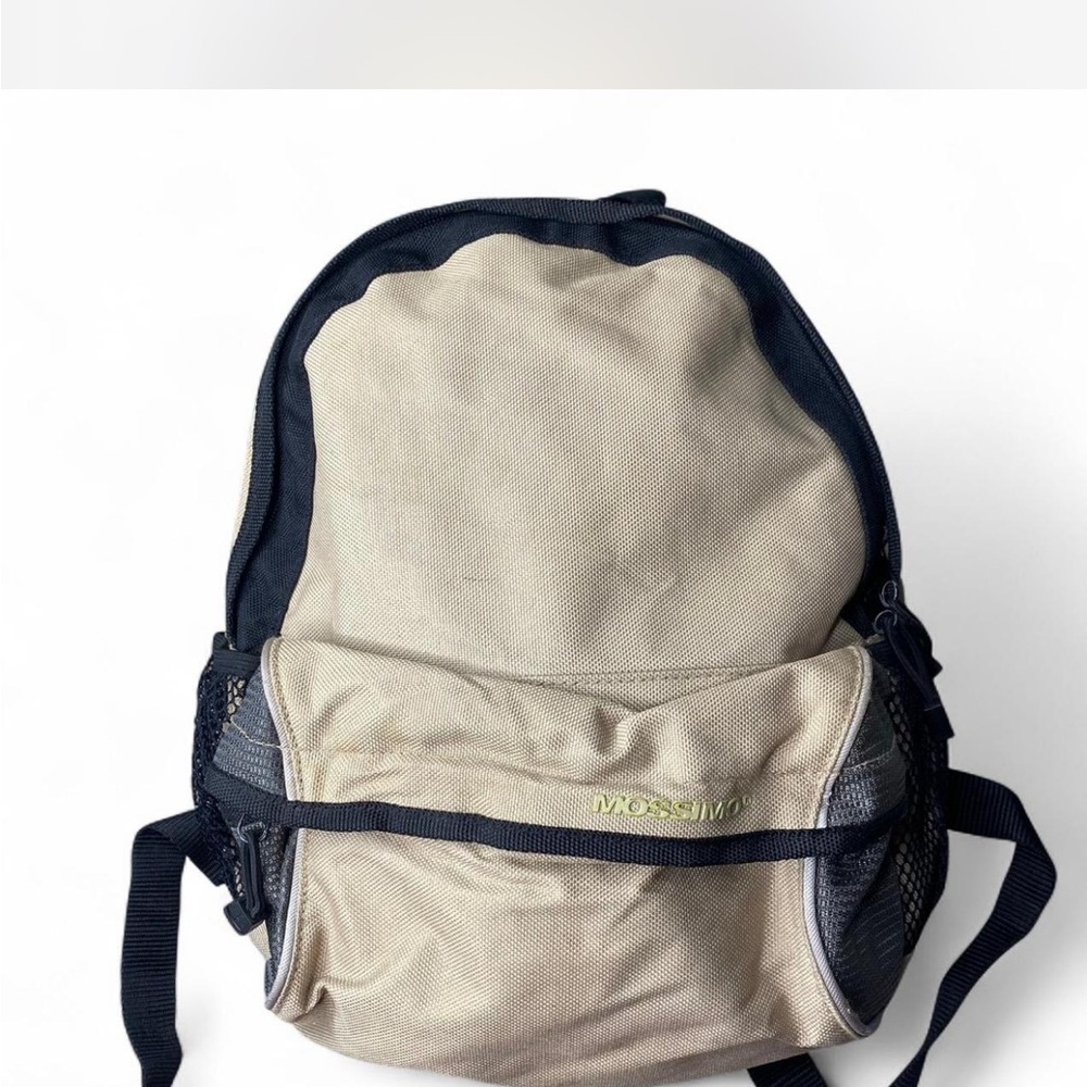 Y2K Mossimo Supply Co. Beige and Black Backpack